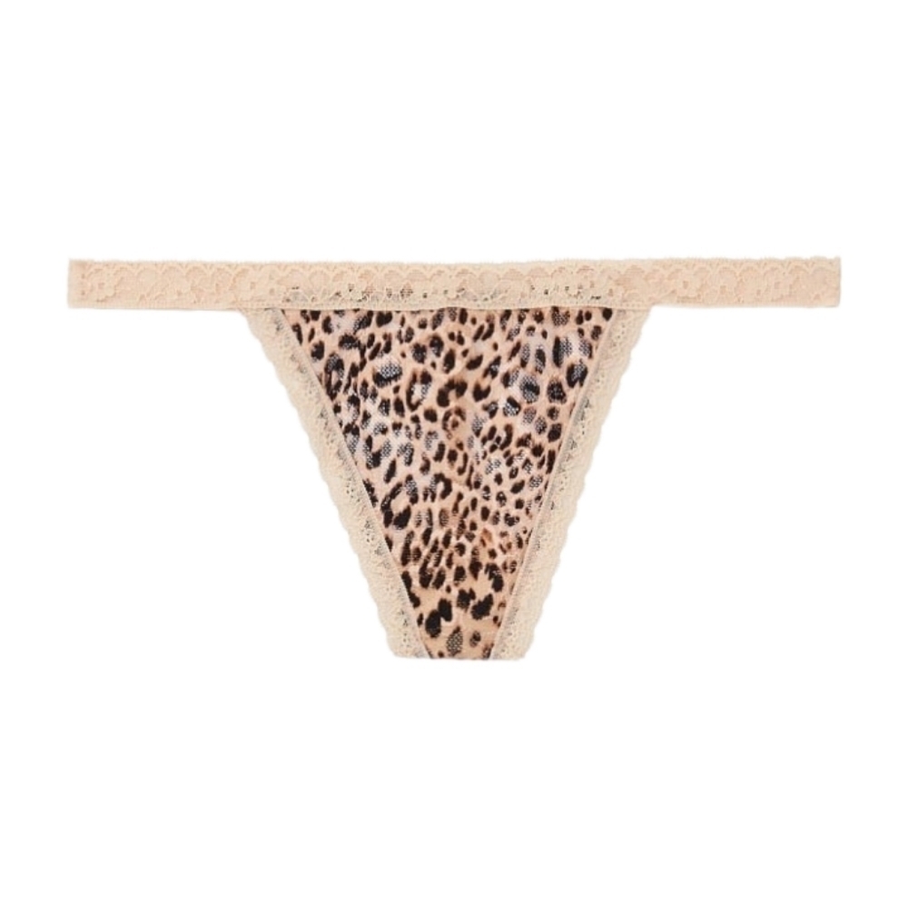 Victoria secret panty leopard print large new